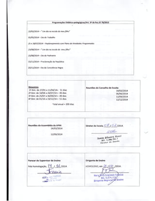 Plano Gestão EE João Ribeiro da Silveira