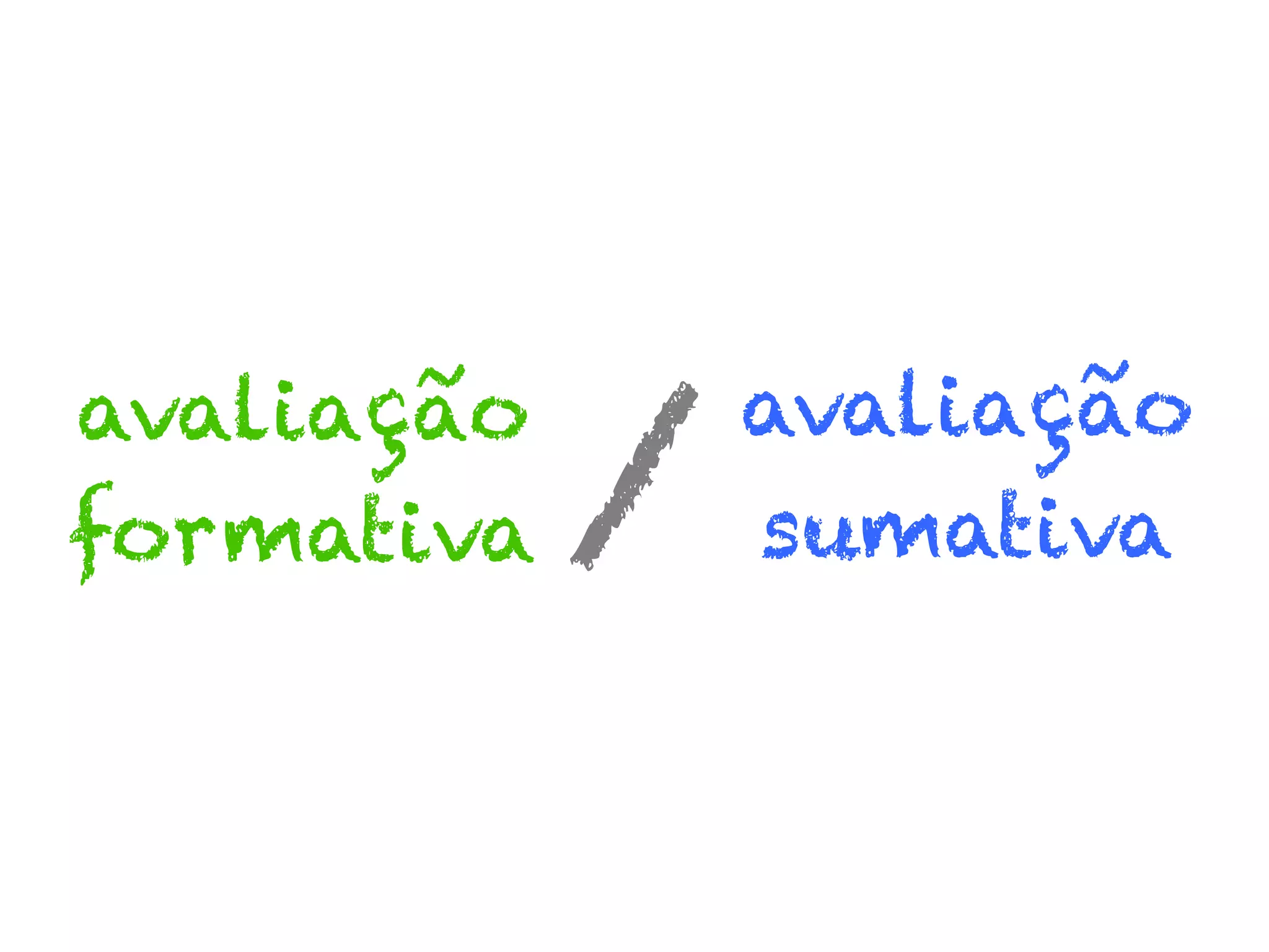 avaliação
formativa

/

avaliação
sumativa

 
