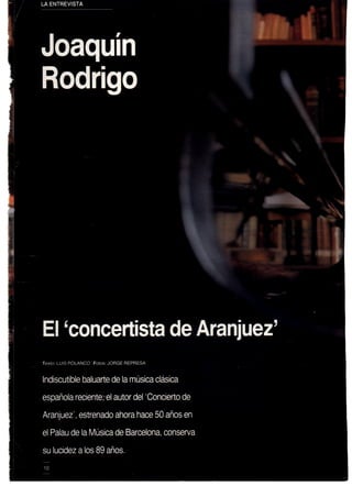 Joaquin Rodrigo. 2 artículos 
