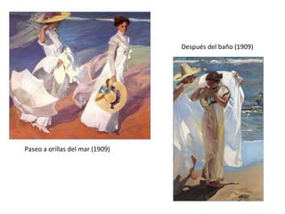 Paseo a orillas del mar (1909) Después del baño (1909) 