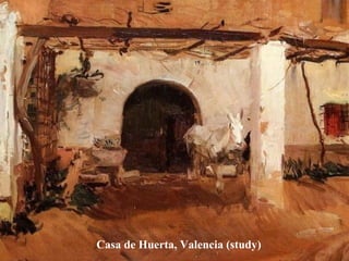 Casa de Huerta, Valencia (study) 