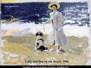 Lady and Dog on the Beach, 1906 