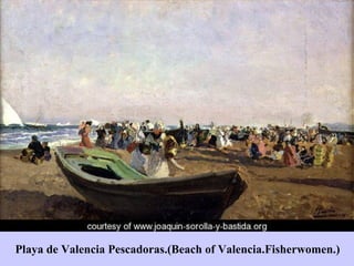 Playa de Valencia Pescadoras.(Beach of Valencia.Fisherwomen.) 
