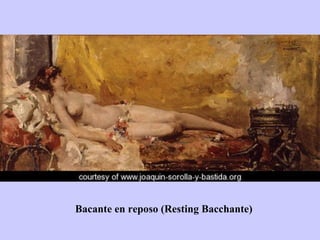 Bacante en reposo (Resting Bacchante) 