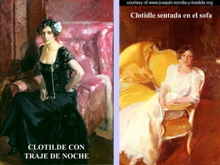 CLOTILDE CON  TRAJE DE NOCHE Clotidle sentada en el sofa 