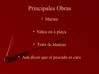Principales Obras Marina Niños en a playa Trata de blancas Aun dicen que el pescado es caro 