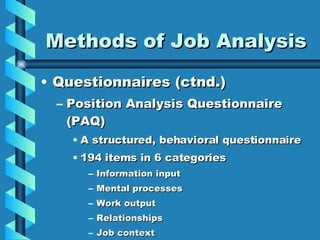 Job Analysis2 | PPT