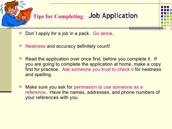 Job Application Job application