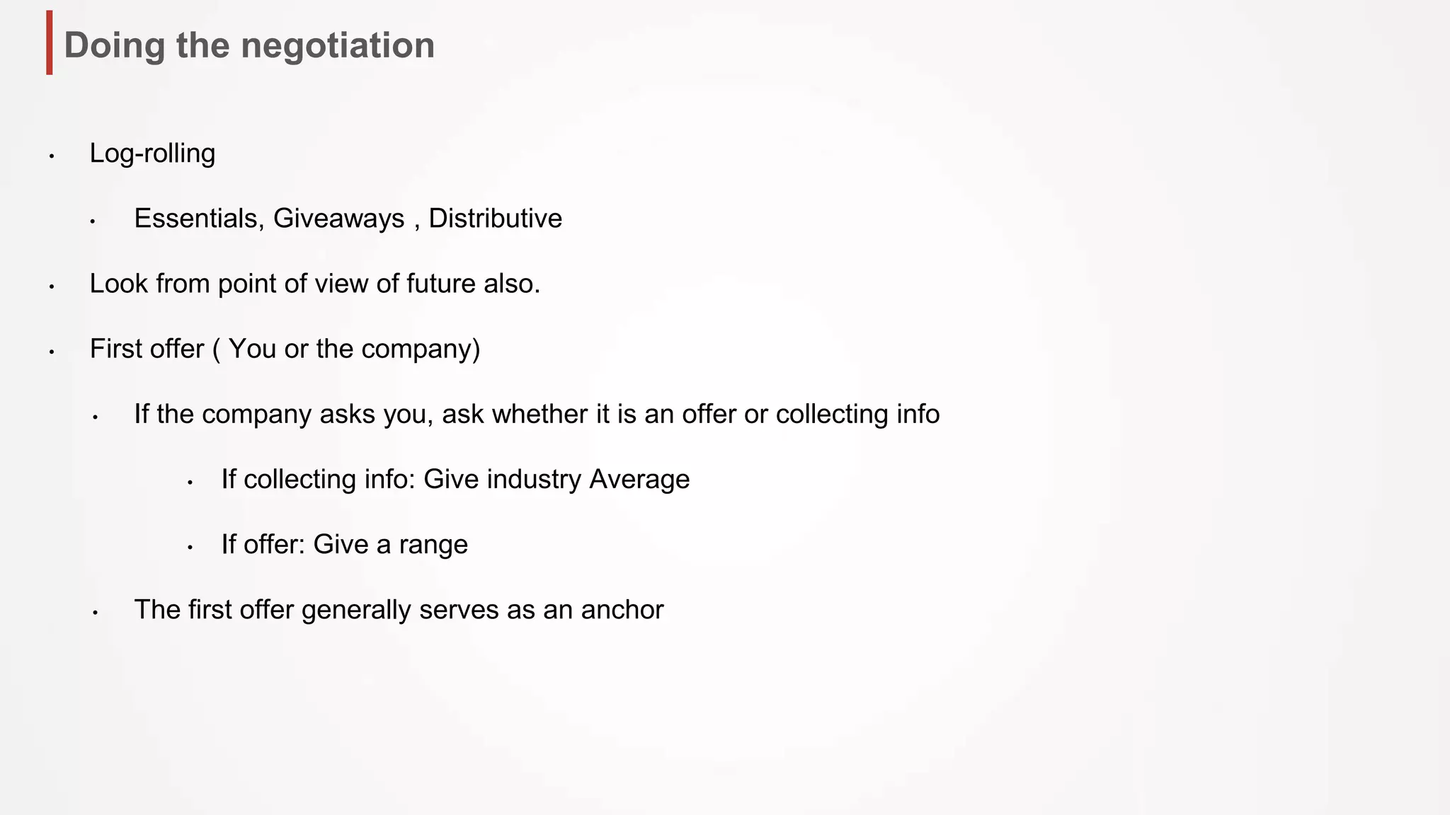 Job Offer Negotiation | PPTX