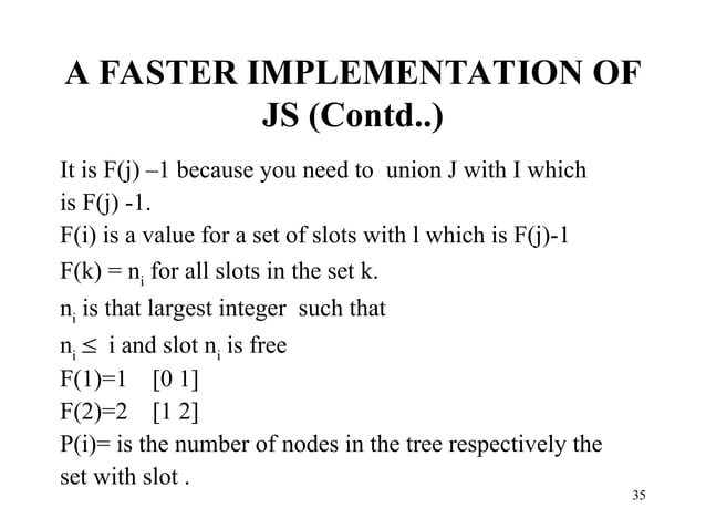 job scheduling ppt DSA and DAA with theory | PPT