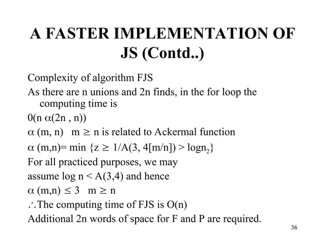 job scheduling ppt DSA and DAA with theory | PPT