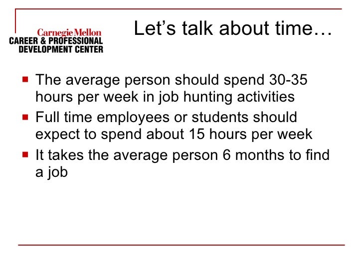 average time to find a job