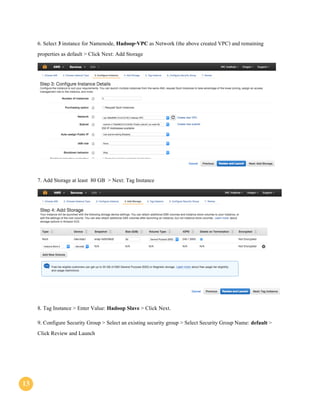 Set up Hadoop Cluster on Amazon EC2 | PDF