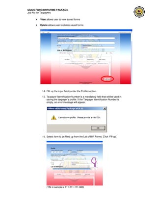 The BIR-forms package | PDF