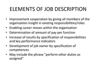 Job Analysis | PPTX