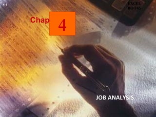 Chapter JOB ANALYSIS   EXCEL BOOKS 4-1 4 