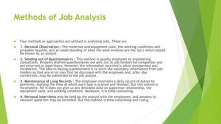 Job analysis | PPTX