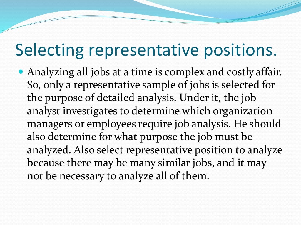 Job analysis, human resources management