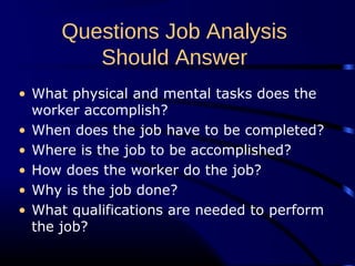 Job Analysis | PPT