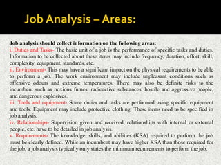 Job analysis | PPTX