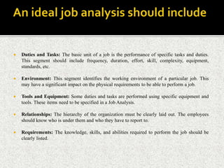 Job analysis | PPTX