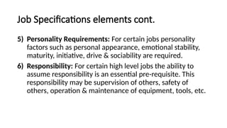 Comprehensive Guide to Job Analysis, Descriptions, and Specifications ...