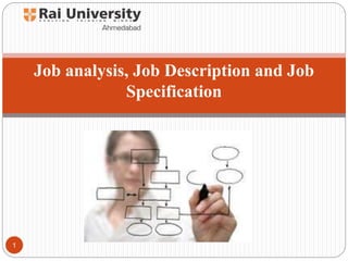 Job analysis, Job Description and Job
Specification
1
 