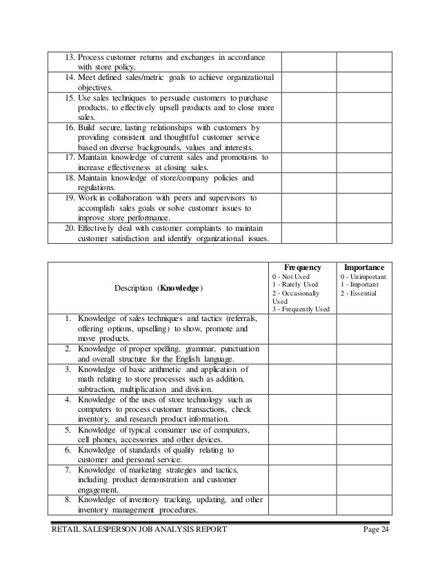 sales goals sheet