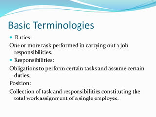 Job analysis and job design | PPTX