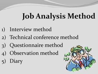 1) Interview method
2) Technical conference method
3) Questionnaire method
4) Observation method
5) Diary
 