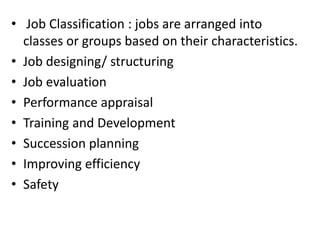 Job analysis l5 | PPTX