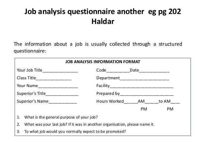 sample of job analysis questionnaire magdalene project org job analysis questionnaire example