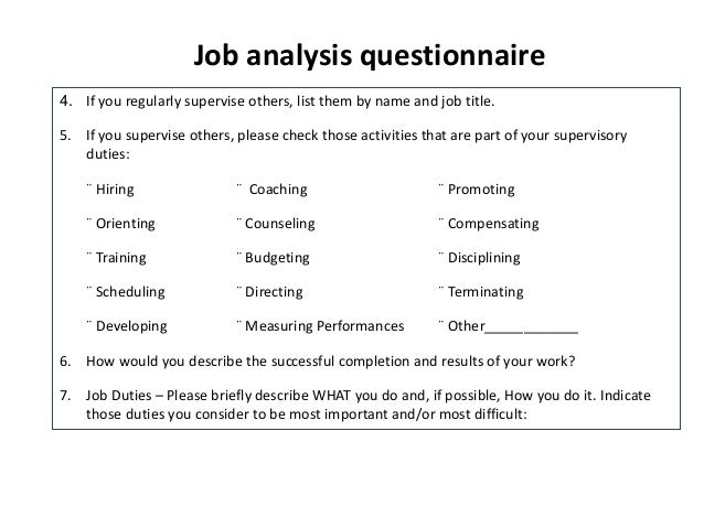 job analysis l5