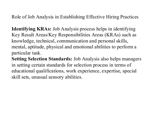 job analysis ppt tm special skills qualifications job application