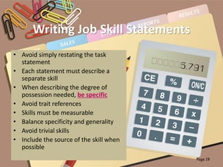 Job analysis with competencies | PDF