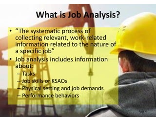 Job analysis with competencies | PDF