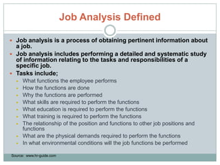Job And Task Analysis | PPTX