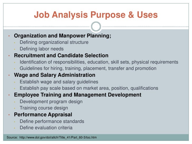 Job And Task Analysis
