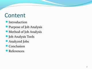 Job and Task Analysis | PPT