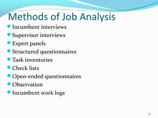 Job and Task Analysis | PPT
