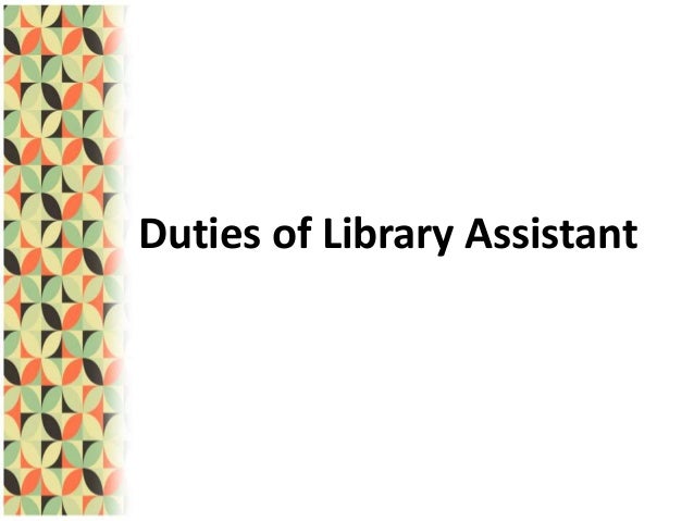 library assistant duties