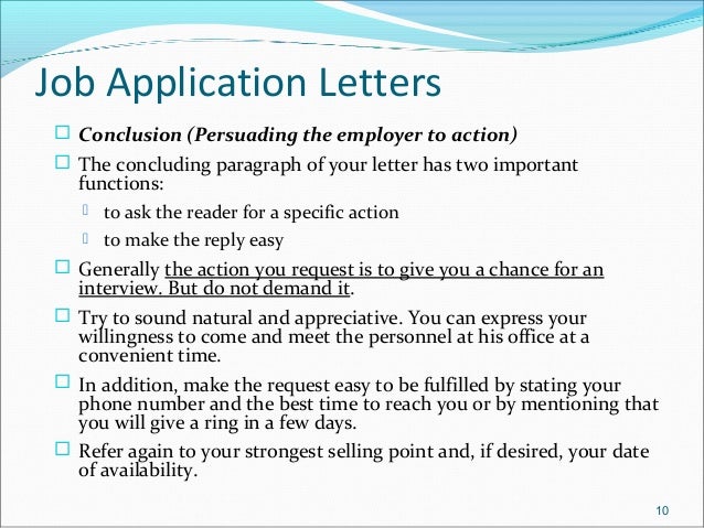 job application letters resume