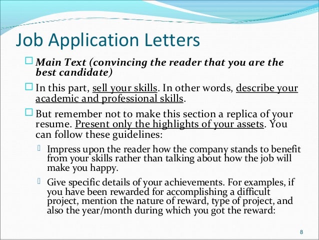 Job application letters amp resume - Job Application Letters Resume 8 638 