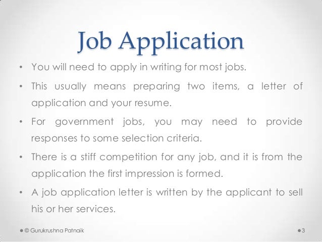 job application and resumes