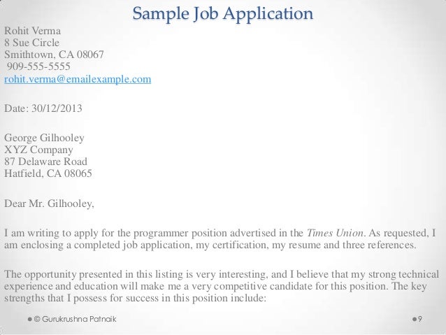 resume for job apply