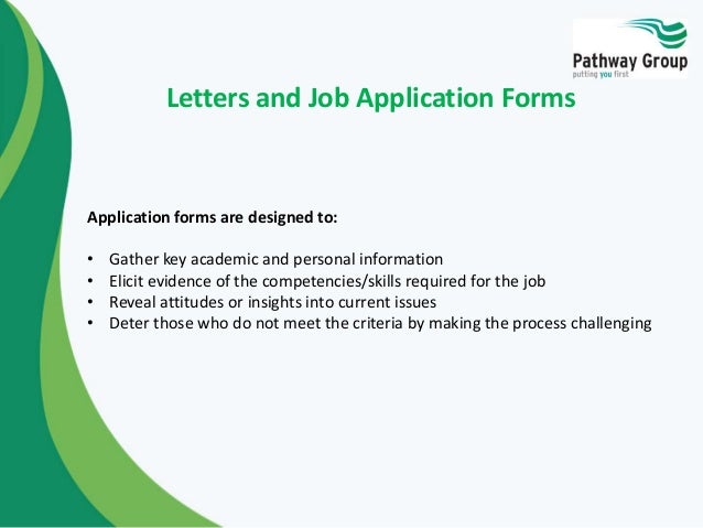 job application skills