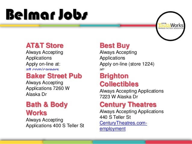 job board 7 24 13 2 bath and body works belmar