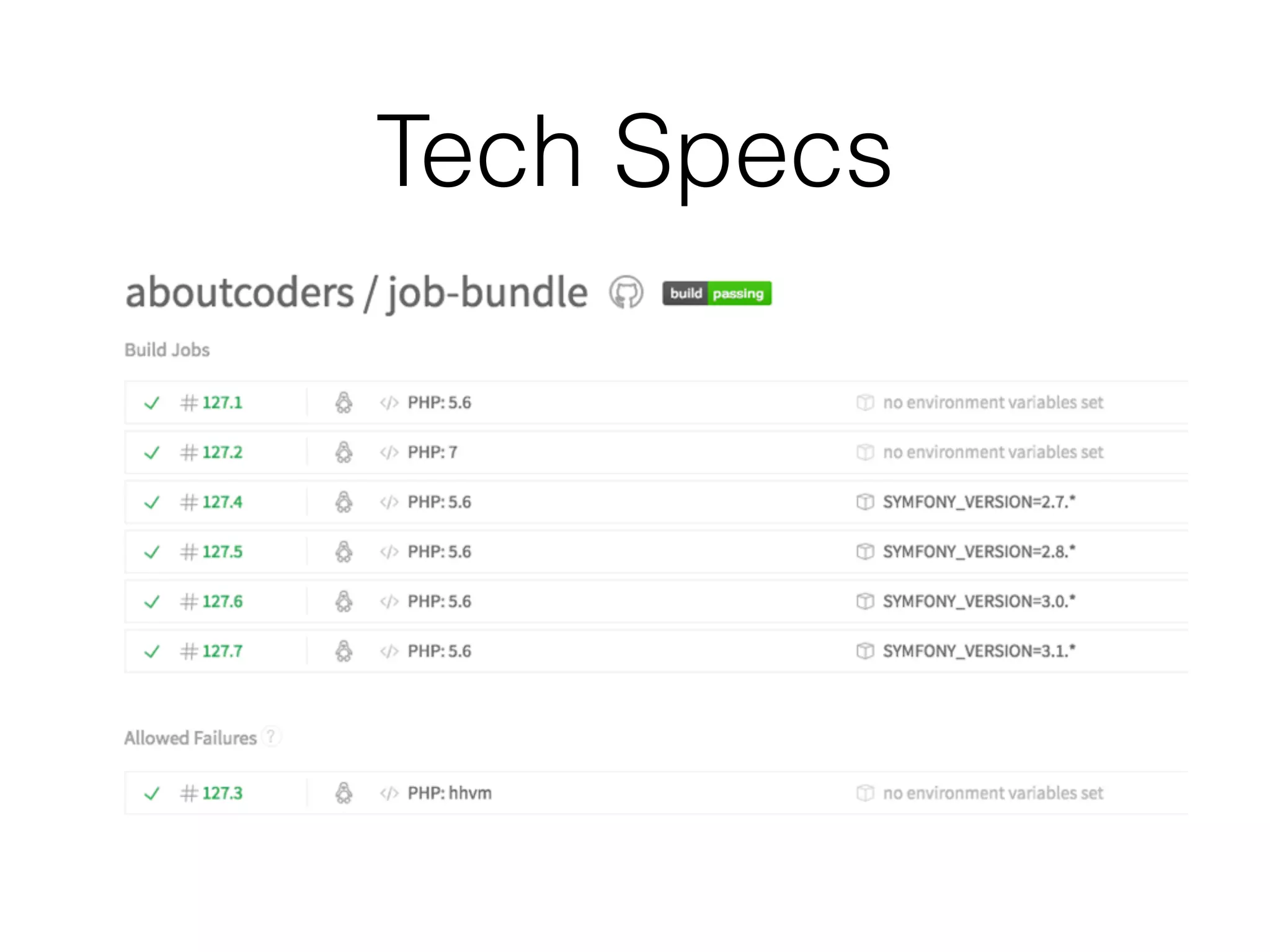 Tech Specs
 