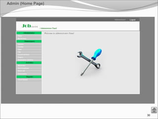 30
Admin (Home Page)
 