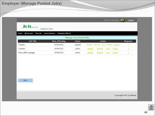 49
Employer (Manage Posted Jobs)
 